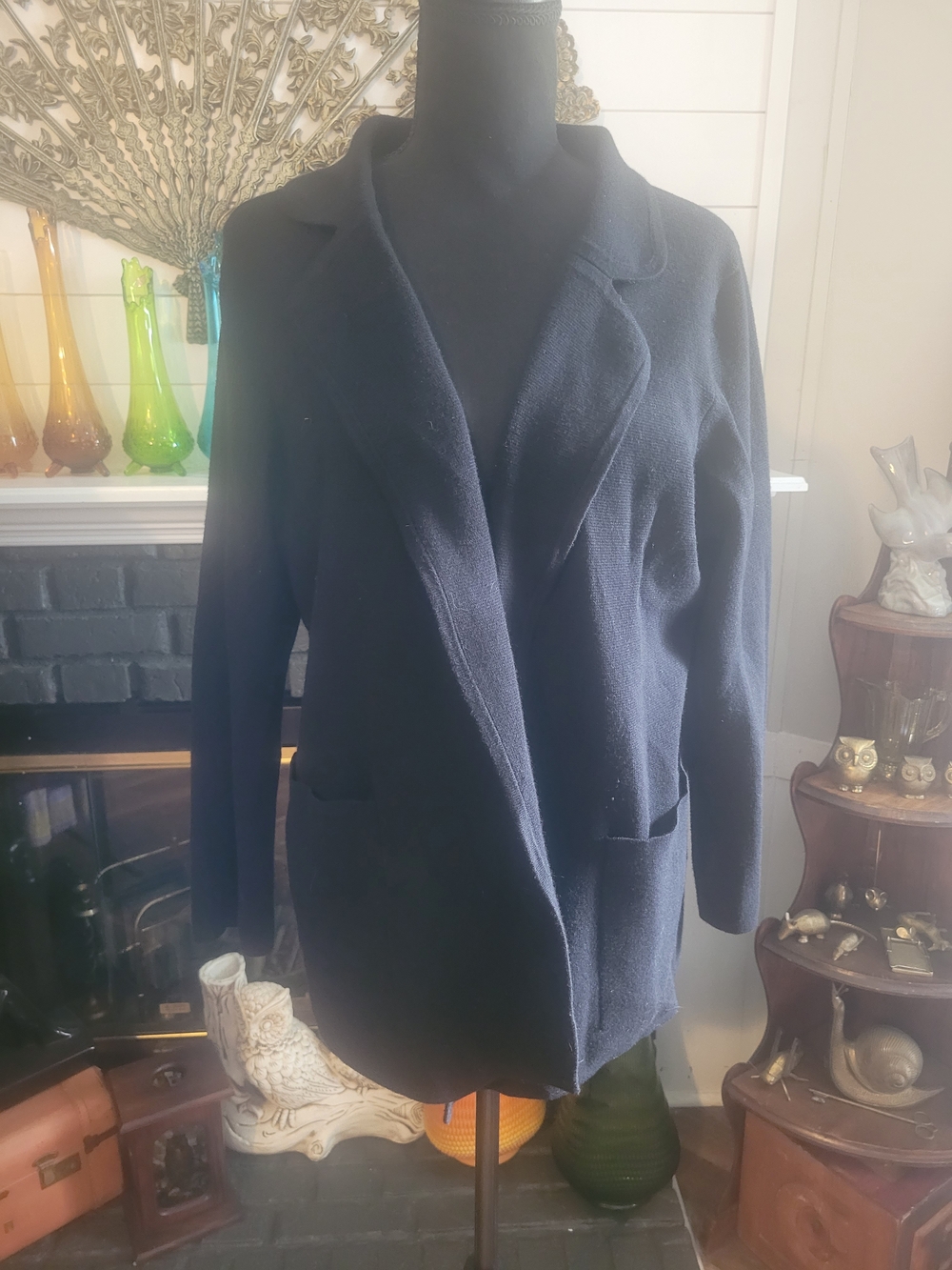 J. Crew Black Sweater Blazer